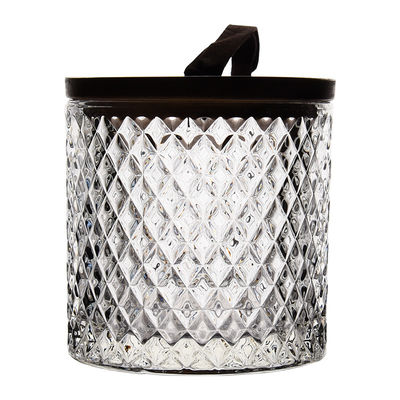 Modern Design Sustainable Kitchen Canister Set With Lid Crystal Storage Jars Set