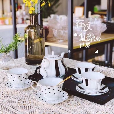 Business Gifts Occasion Vintage Porcelain Tea Cups And Saucers With Golden Handle