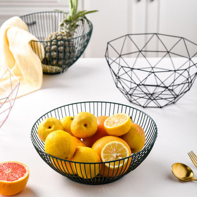 Golden Nordic Metal Fruit Container For Vegetables Luxury Design Style Party Occasion Holder