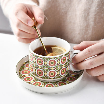 Custom Printed Tea Cups And Saucers Drinkware Type Cups Saucers For Business Gifts