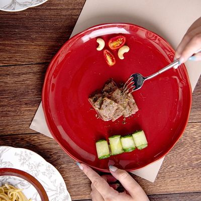 Irregular Nordic Ceramic Pumpkin Plate Set For 12 People Porcelain Table Plates Party