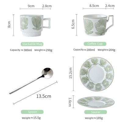 New Design Custom Funny Handpainted Flower Pattern Coffee Mug Ceramic Under Glazed Ceramic Coffee Mugs Wholesale 300ml