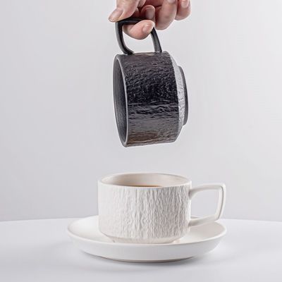 Europe Design Ceramic Cappuccino Cup And Saucer Set For Europe Market