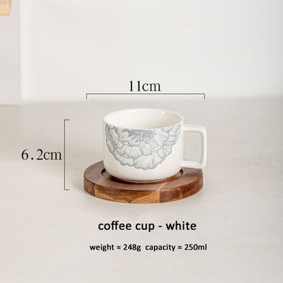 Europe Design Ceramic Cappuccino Cup And Saucer Set For Europe Market