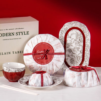 Ceramic Dinnerware Sets  Traditional Chinese Year Decorations Spring Festival Gift Set
