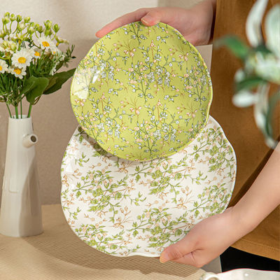 Flower Design Porcelain Tableware Set Perfect For Summer Dining And House Warming Gift